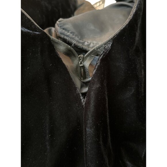 NWT Jessica Howard Black Dress Velvet Covered Buttons Down Side Scoop Neck 12 - Picture 11 of 13